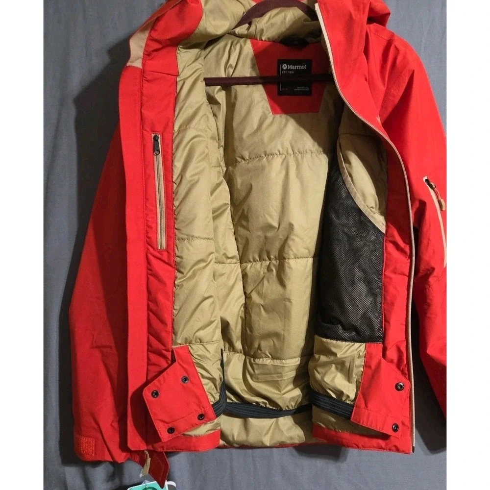 NEW Marmot Lightray Men's M Gore-Tex Recco Ski Parka/Jacket/Coat Orange $350